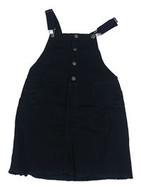 Černé plátěné laclové šaty H&M