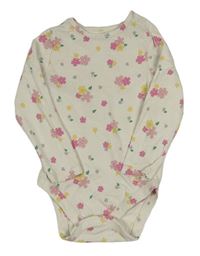 Smetanové květované body M&S