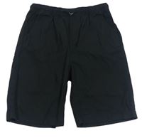 Černé plátěné kraťasy Matalan