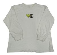 Bílé triko se smajlíkem a písmenem Next