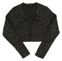 Černo-zlaté třpytivé svetrové bolerko George