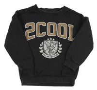 Antracitová mikina s potiskem Tu