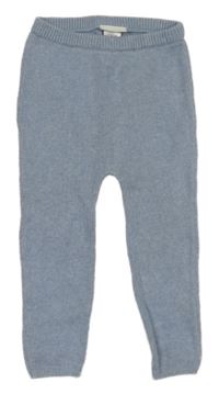 Modré melírované pletené tepláky Next