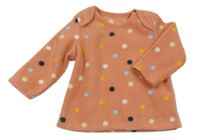 Skořicová puntíkatá fleecová mikina Nutmeg