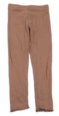 Hnědé žebrované legíny Primark
