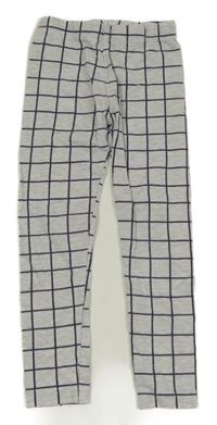 Šedo-černé kostkované legíny Little Kids