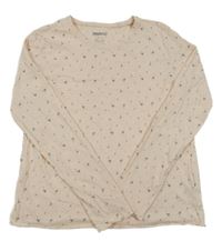 Světlerůžové květované triko Pepperts