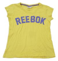Žluté tričko s logem Reebok