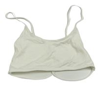 Smetanový crop top 