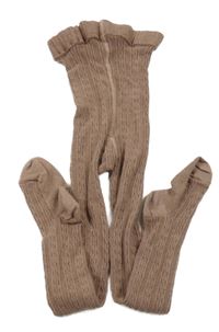 Hnědé vzorované punčocháče Next