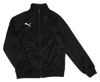 Černá sportovní propínací mikina s logem Puma