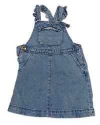 Modré melírované laclové riflové šaty George