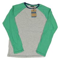 Nové - šedo-zelné triko Next