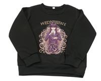 Černá mikina s Wednesday 