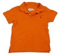 Oranžové polo tričko s výšivkou H&M