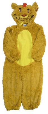 Kostým - Okrovo-hořčicová chlupatá kombinéza s kapucí - Lví hlídka zn. Disney