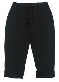 Černé crop sportovní tepláky Sports 