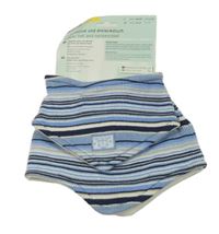 Nové - 2set - Modro-bílá pruhovaná čepice + modro-bílý pruhovaný nákrčník Tchibo
