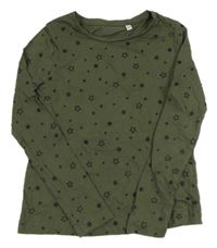 Khaki triko s hvězdami zn. C&A