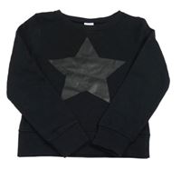 Černá mikina s hvězdou C&A