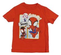 Červené tričko se Spidermanem Marvel