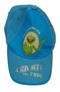 Modrá kšiltovka se žábou Kermitem 
