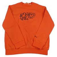 Červená mikina s potiskem - Keith Haring H&M