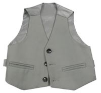 Světlešedá slavnostní vesta 
