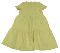 Žluté žebrované šaty H&M