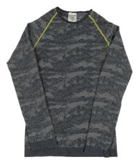 Šedomodré army funkční triko Active touch 
