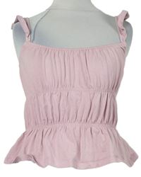 Dámský růžový crop top Sinsay 