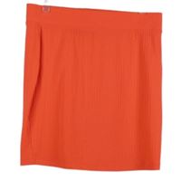 Dámská neonově oranžová žebrovaná sukně F&F