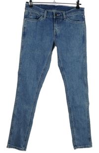 Dámské světlemodré skinny bokové rifle Levi´s vel. 29