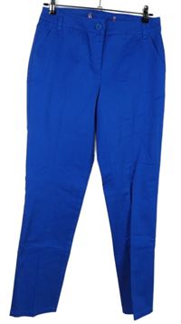 Dámské safírové plátěné kalhoty s puky Best Connection 