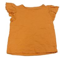 Oranžové tričko s krajkou Matalan