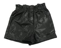 Černé koženkové kraťasy LC Waikiki