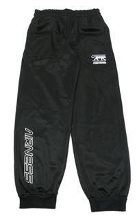 Černé sportovní tepláky s potiskem 