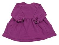 Purpurové teplákové šaty s kapsami Next