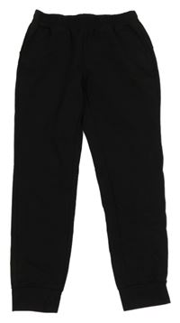 Černé kotníkové teplákové kalhoty 