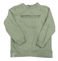 Světlekhaki mikina s nápisem George