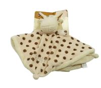 Nové - Světlebéžový puntíkatý plyšový usínáček - žirafa