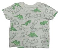Bílé tričko s dinosaury Primark