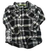 Černo-bílá kostkovaná košile River Island