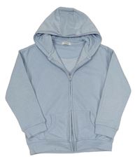 Světlemodrá propínací mikina s kapucí Primark
