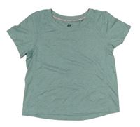 Mátovošedé crop sportovní tričko H&M