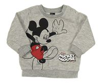 Šedá melírovaná mikina s Mickeym Primark