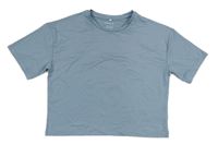 Světlemodré sportovní crop tričko H&M