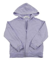 Levandulová propínací mikina s kapucí H&M