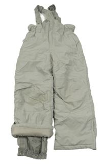 Šedé šusťákové laclové oteplovačky Topolino