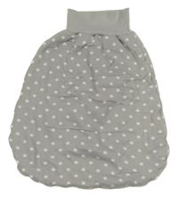 Šedý hvězdičkovaný zateplený spací pytel 